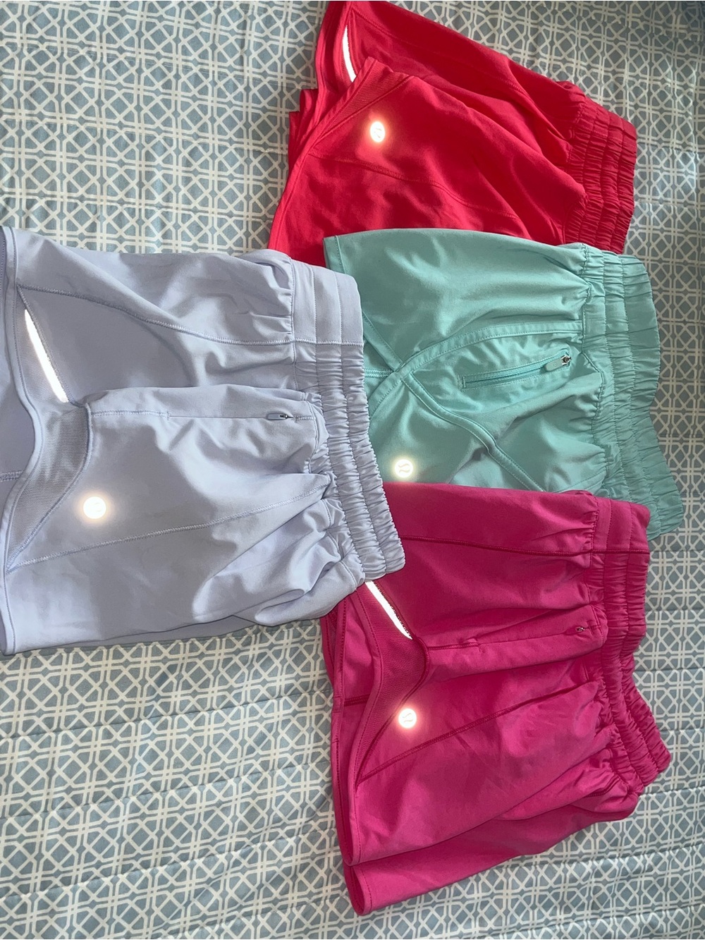 Lululemon women’s athletic shorts bundle and write assorted color.